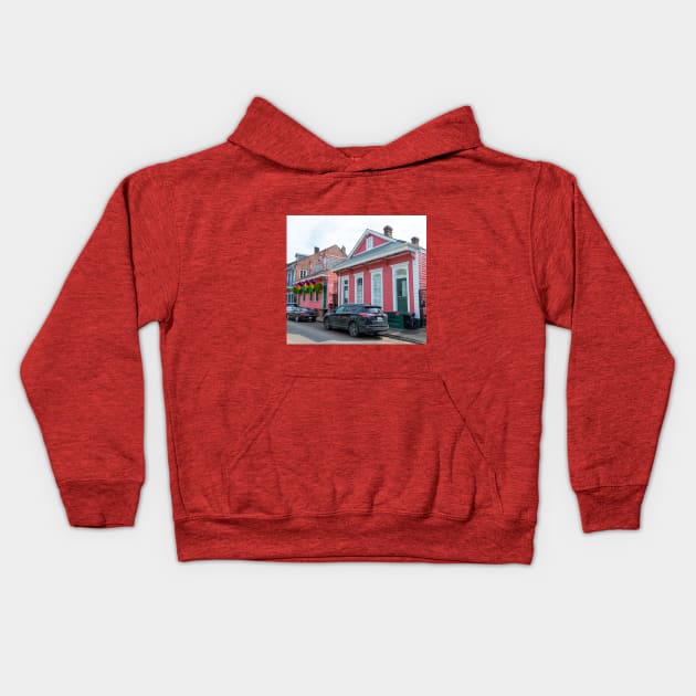 Streets of New Orleans French Quarter Kids Hoodie by SafariByMarisa